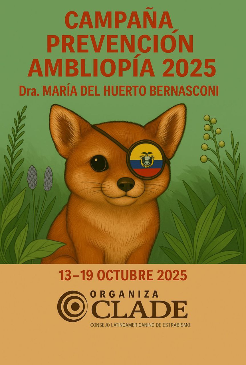 La imagen representa el logo a usarse en la campaña de ambliopía pediátrica en Loja Ecuador